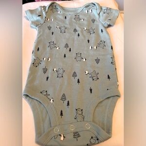 Baby onesie w/ little monster and penguin